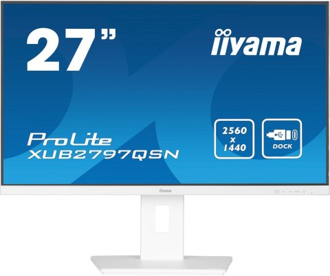 Monitor LED iiyama ProLite XUB2797QSN-W2 - 27 cali - Płaski ekran - 68,6 cm