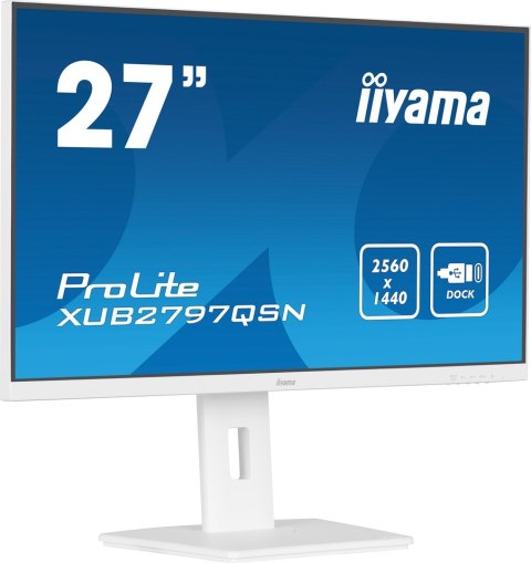 Monitor LED iiyama ProLite XUB2797QSN-W2 - 27 cali - Płaski ekran - 68,6 cm