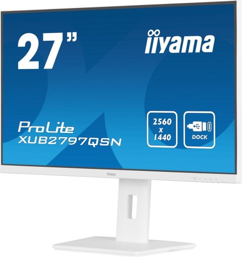 Monitor LED iiyama ProLite XUB2797QSN-W2 - 27 cali - Płaski ekran - 68,6 cm