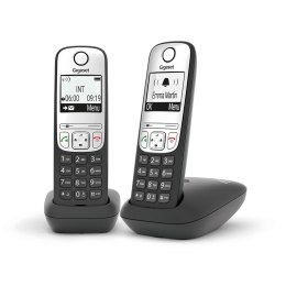 Telefon bezprzewodowy DECT Gigaset A690 Duo czarny