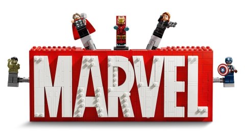 LEGO MARVEL 76313 Logo MARVEL z minifigurkami