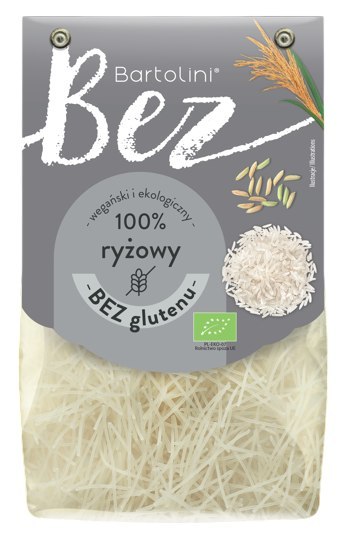 BARTOLINI Makaron ryżowy BIO bezglutenowy krajanka 250g