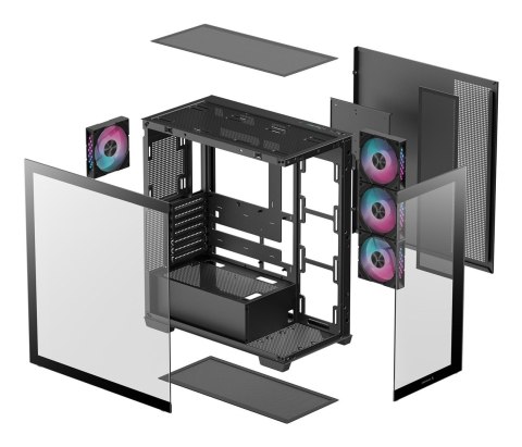 DeepCool CG580 4F Midi Tower Czarny