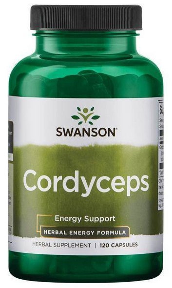 SWANSON Cordyceps 600mg, 120 kaps.