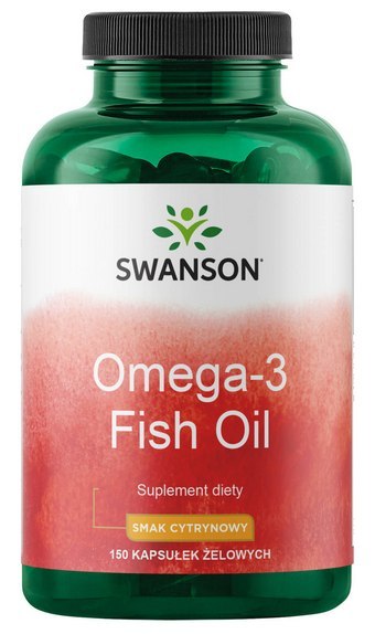 SWANSON Omega-3 smak cytrynowy 150 sgels.