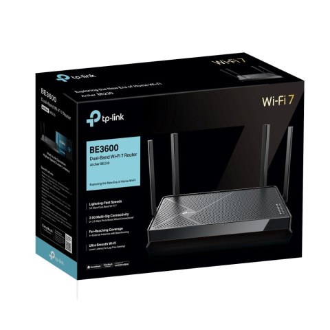 TP-Link Archer BE3600 router bezprzewodowy 2.5 Gigabit Ethernet Dual-band (2.4 GHz/5 GHz) Czarny