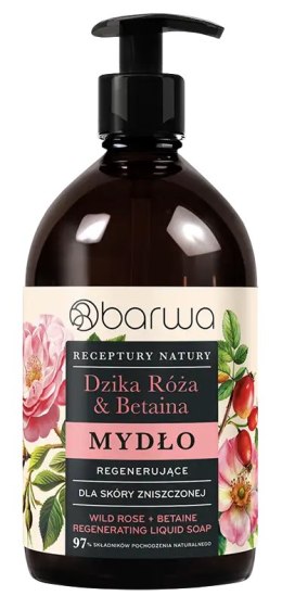 Mydło w płynie dzika róża & betaina regenerujące 480ml BARWA RECEPTURY NATURY