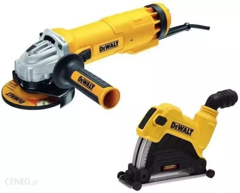 SZLIFIERKA KĄTOWA DEWALT DWE46107 + OSŁONA PRZECIWPYŁOWA 1400W 125MM