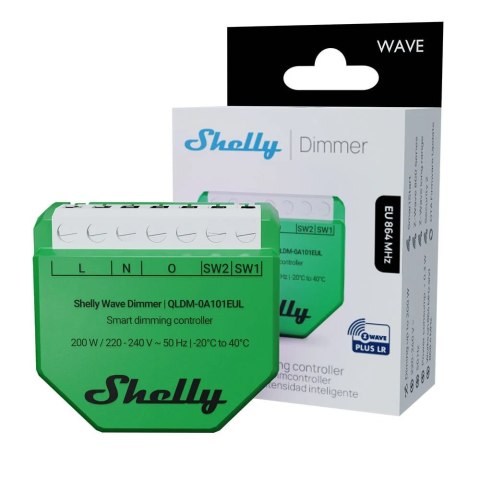 Shelly Wave Dimmer EU LR Inteligentny kontroler ściemniania
