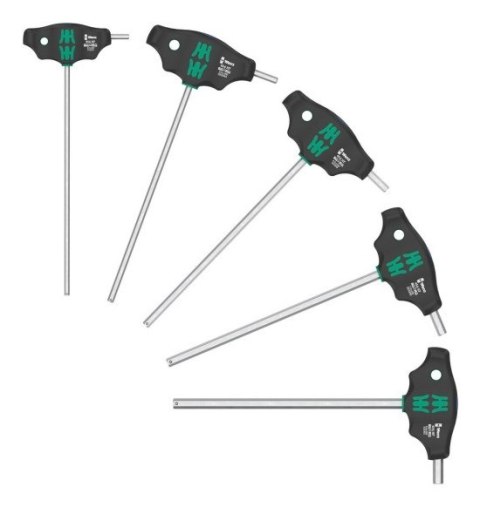 Zestaw wkrętaków profil HEX PLUS W 454/5 HF SHK SET 1, 5cz.