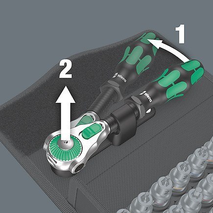 Zestaw z grzechotką Zyklop Speed 3/8' 8100 SB All-In, 35