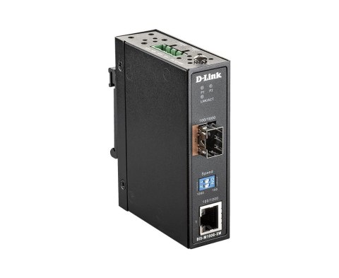 Przemysłowy konwerter mediów SFP/SFP - 1G Ethernet