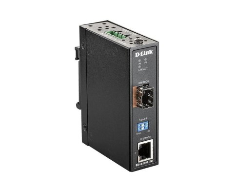 Przemysłowy konwerter mediów SFP/SFP - 1G Ethernet