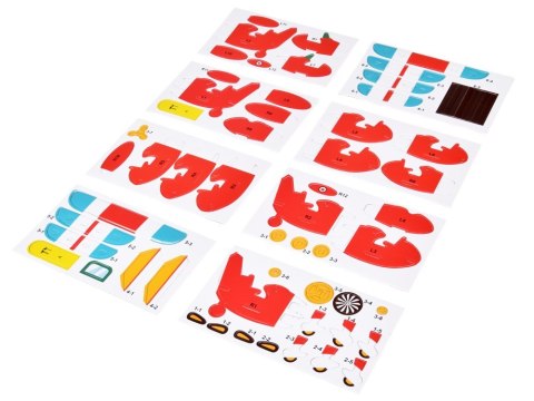 Puzzle 3D kartonowy model SAMOLOT zrób to sam DIY 62 ele ZA5721