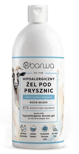 Hipoalergiczny żel pod prysznic kozie mleko 400ml BARWA