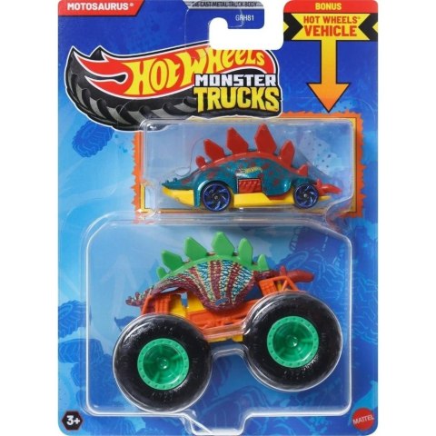 Hot Wheels Monster Trucks Pojazd 1:64 + auto JCG40