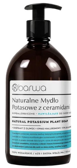 Mydło w płynie potasowe z ceramidami nawilżające 480ml BARWA