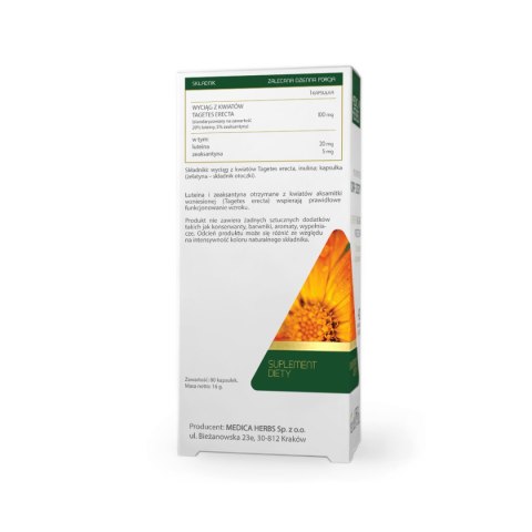 MEDICA HERBS Luteina + Zeaksantyna 80 kaps. MEDICA HERBS Luteina + Zeaksantyna 80 kaps.