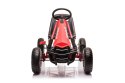 Gokart na Pedały AIR PerHour dla dzieci Czerwony + Hamulec ręczny + Pompowane koła + Regulacja siedzenia